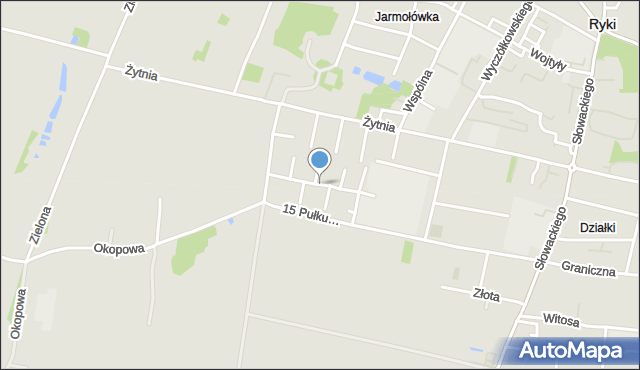 Ryki, Jana Pawła II, mapa Ryki