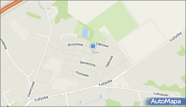 Sianów, Jarzębinowa, mapa Sianów