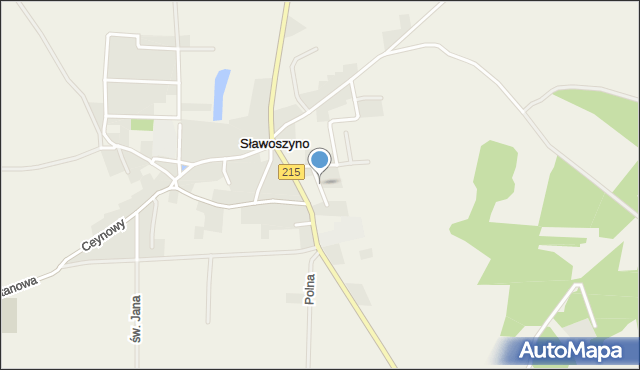 Sławoszyno, Jagalskiego Alojzego, dr., mapa Sławoszyno