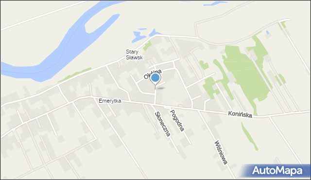 Sławsk, Jaśminowa, mapa Sławsk