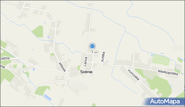 Sośnie powiat ostrowski, Jasna, mapa Sośnie powiat ostrowski