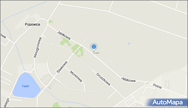 Środa Śląska, Jabłkowa, mapa Środa Śląska