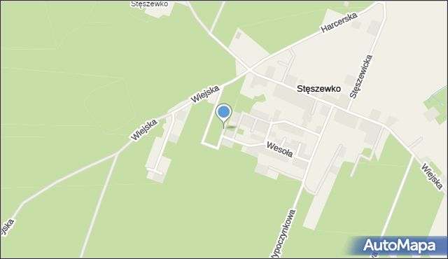 Stęszewko, Jasna, mapa Stęszewko