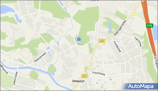 Straszyn, Jana Pawła II, mapa Straszyn