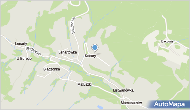 Sucha Beskidzka, Jaworowa, mapa Sucha Beskidzka