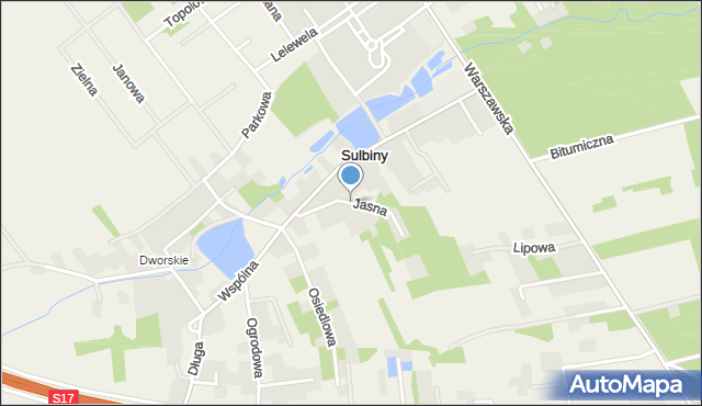 Sulbiny, Jasna, mapa Sulbiny