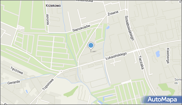 Szczecin, Jankiela, mapa Szczecina