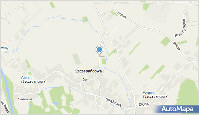 Szczepańcowa, Jarzębinowa, mapa Szczepańcowa