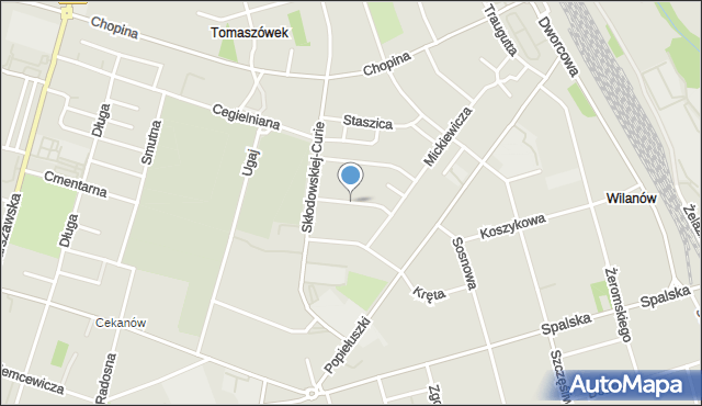 Tomaszów Mazowiecki, Jagiellońska, mapa Tomaszów Mazowiecki