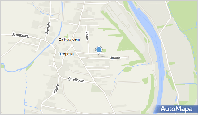 Trepcza, Jasna, mapa Trepcza