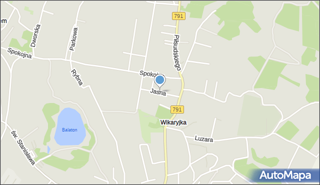 Trzebinia powiat chrzanowski, Jasna, mapa Trzebinia powiat chrzanowski