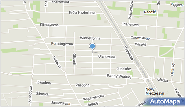 Warszawa, Januszewska, mapa Warszawy