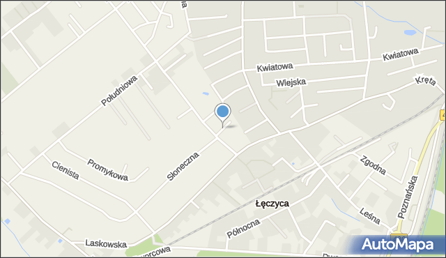 Wiry gmina Komorniki, Jaworowa, mapa Wiry gmina Komorniki