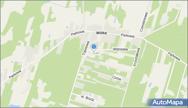 Wólka gmina Leszno, Jaśminowa, mapa Wólka gmina Leszno