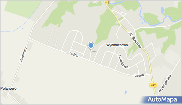 Wyrzysk, Jaworowa, mapa Wyrzysk