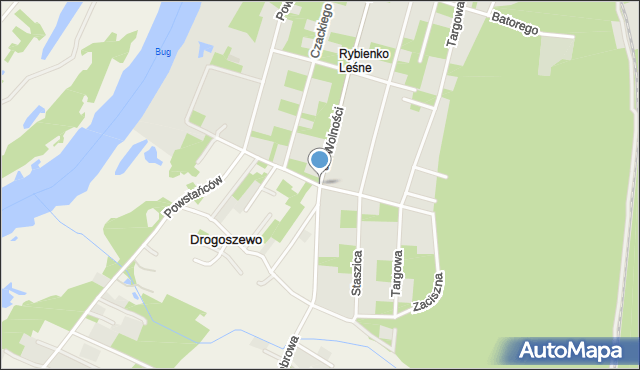 Wyszków, Jagiellońska, mapa Wyszków