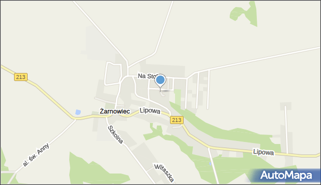 Żarnowiec gmina Krokowa, Jaśminowa, mapa Żarnowiec gmina Krokowa