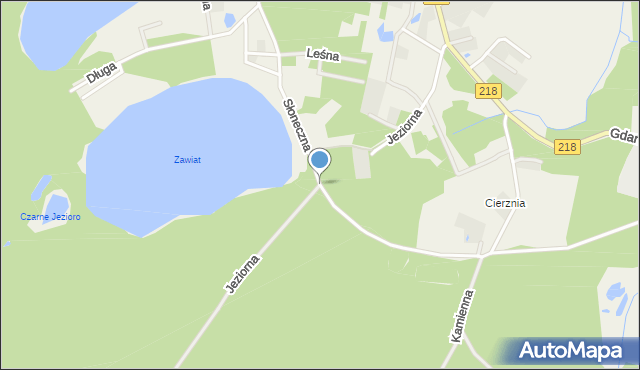 Bieszkowice, Jeziorna, mapa Bieszkowice