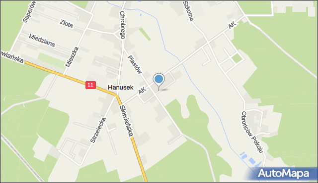 Boruszowice, Jedności, mapa Boruszowice