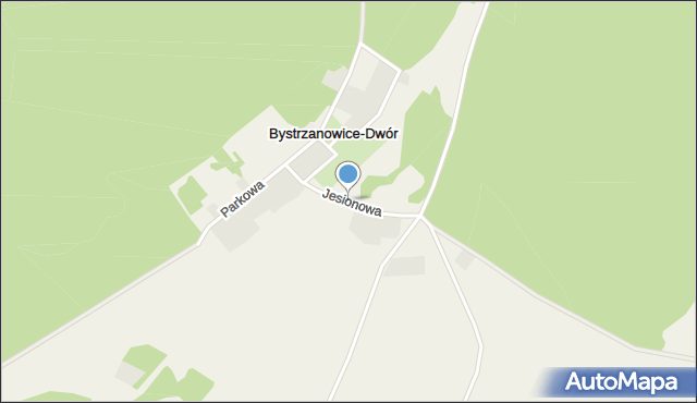 Bystrzanowice-Dwór, Jesionowa, mapa Bystrzanowice-Dwór