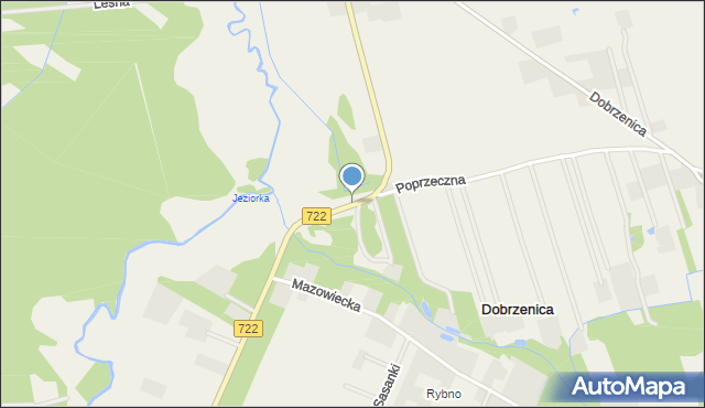 Dobrzenica, Jeziorki, mapa Dobrzenica