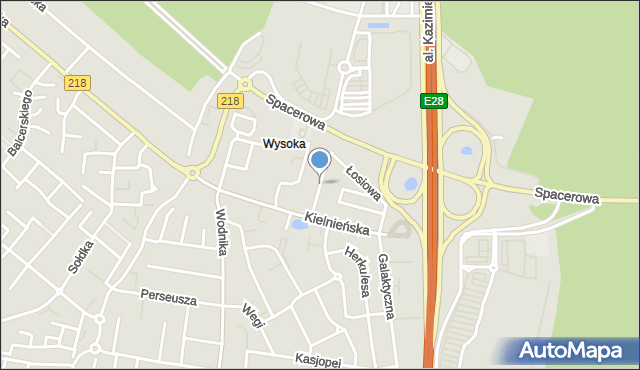 Gdynia, Jelenia, mapa Gdyni
