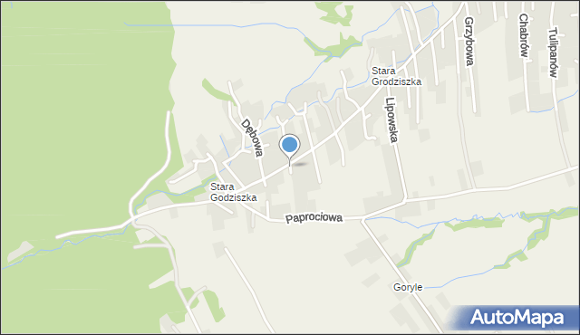 Godziszka gmina Buczkowice, Jesionowa, mapa Godziszka gmina Buczkowice