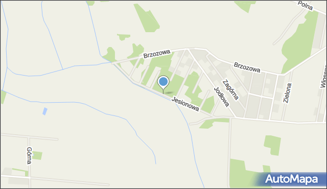 Górki gmina Prószków, Jesionowa, mapa Górki gmina Prószków