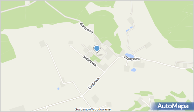 Gościcino, Jeżynowa, mapa Gościcino