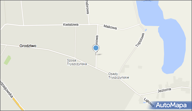 Grodztwo gmina Kruszwica, Jesionowa, mapa Grodztwo gmina Kruszwica