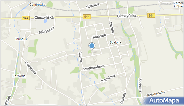 Jasienica powiat bielski, Jesionowa, mapa Jasienica powiat bielski