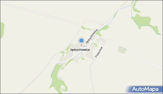 Jędrychowice, Jędrychowice, mapa Jędrychowice