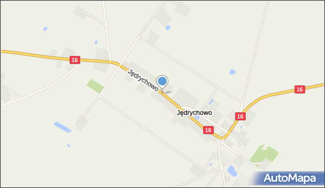 Jędrychowo gmina Kisielice, Jędrychowo, mapa Jędrychowo gmina Kisielice