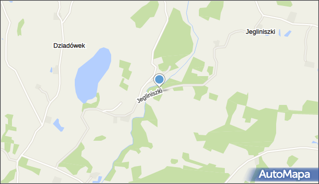 Jegliniszki, Jegliniszki, mapa Jegliniszki