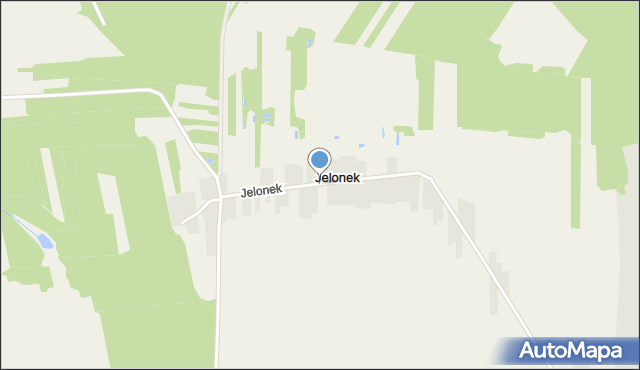 Jelonek gmina Lipsko, Jelonek, mapa Jelonek gmina Lipsko