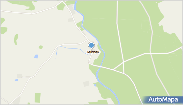 Jelonek gmina Świętajno, Jelonek, mapa Jelonek gmina Świętajno