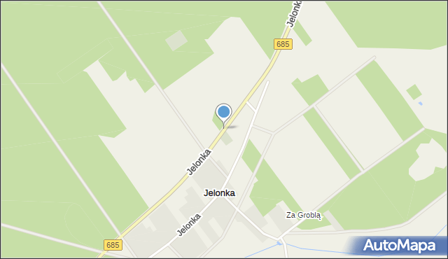 Jelonka, Jelonka, mapa Jelonka