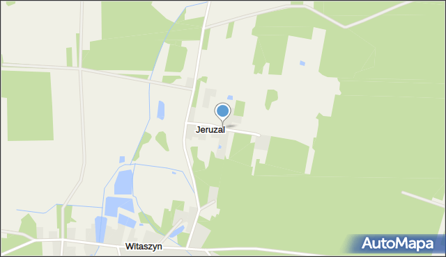 Jeruzal gmina Wyśmierzyce, Jeruzal, mapa Jeruzal gmina Wyśmierzyce