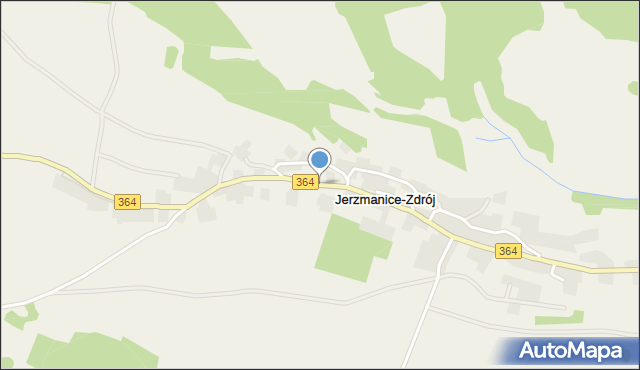 Jerzmanice-Zdrój, Jerzmanice-Zdrój, mapa Jerzmanice-Zdrój