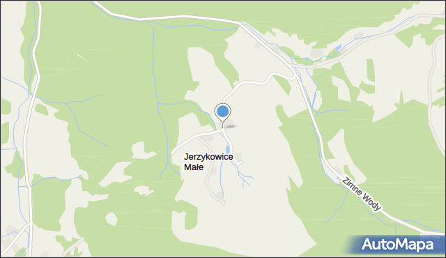 Jerzykowice Małe, Jerzykowice Małe, mapa Jerzykowice Małe