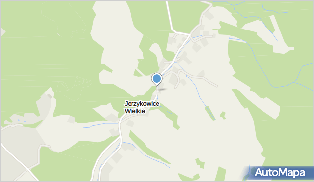 Jerzykowice Wielkie, Jerzykowice Wielkie, mapa Jerzykowice Wielkie