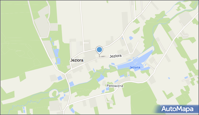 Jeziora gmina Pniewy, Jeziora, mapa Jeziora gmina Pniewy