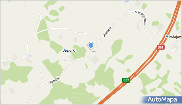 Jeziorki gmina Szypliszki, Jeziorki, mapa Jeziorki gmina Szypliszki