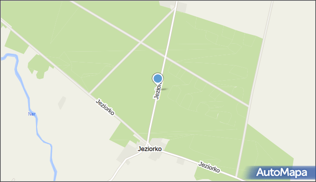 Jeziorko gmina Lutomiersk, Jeziorko, mapa Jeziorko gmina Lutomiersk