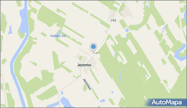 Jeziorko gmina Zapolice, Jeziorko, mapa Jeziorko gmina Zapolice