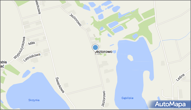 Jeziorowo, Jeziorowo, mapa Jeziorowo