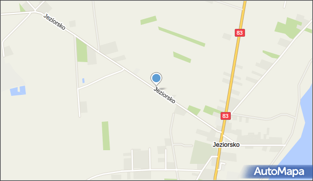 Jeziorsko, Jeziorsko, mapa Jeziorsko