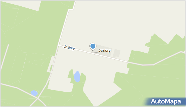 Jeziory gmina Łosice, Jeziory, mapa Jeziory gmina Łosice