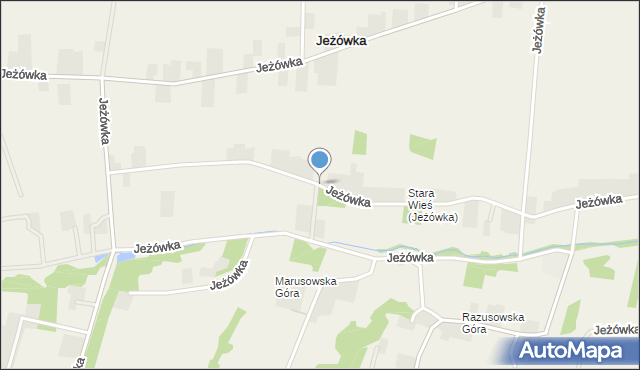 Jeżówka gmina Wolbrom, Jeżówka, mapa Jeżówka gmina Wolbrom