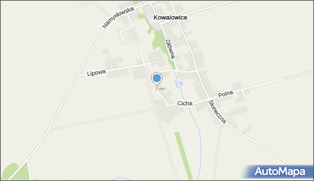 Kowalowice, Jedności, mapa Kowalowice